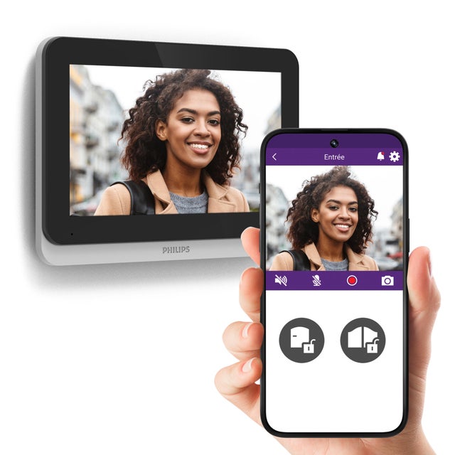 Visiophone filaire connecté Welcome eye connect 3 PHILIPS