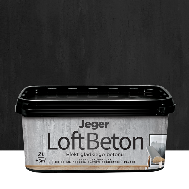 Efekt dekoracyjny LOFT BETON 2 l kolor nr 6 Efekt betonu JEGER