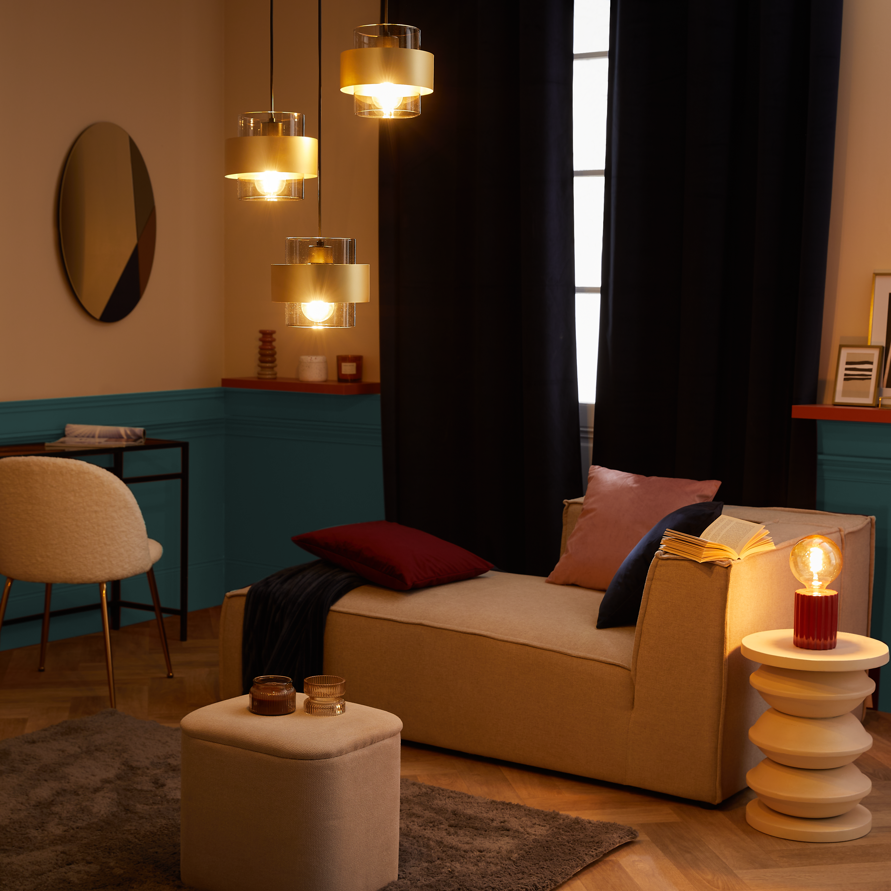 Fronha almofada Tony 45x45cm cabaret2 Inspire - 11