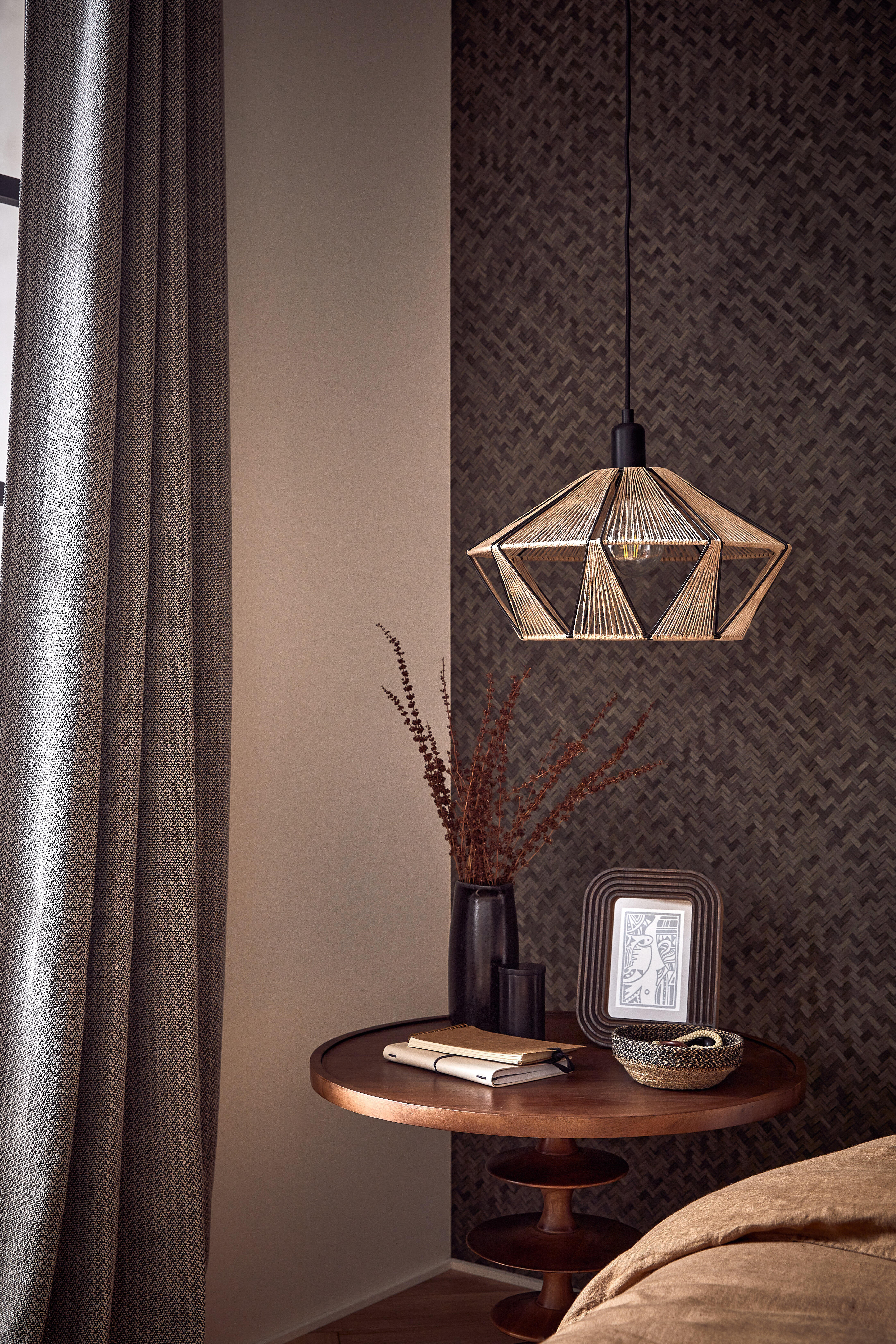 Suspension Pyros acrylique, noir, Diam.44.5 cm INSPIRE, E27 - 2