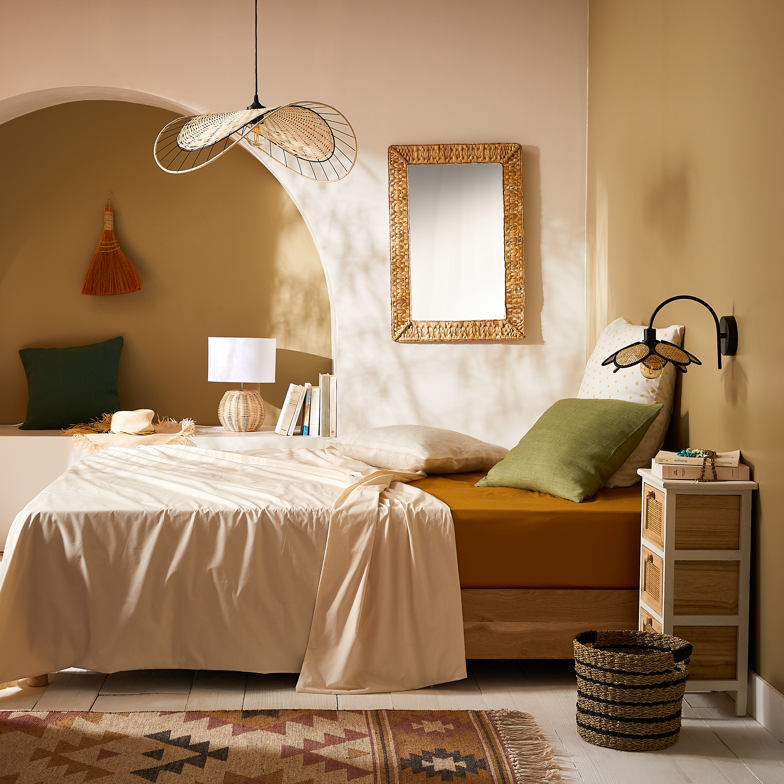 Lampa wisząca Chai rattan czarna E27 Inspire - 3