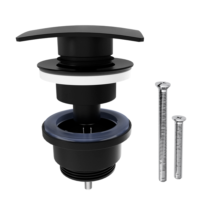 Korek KLIK KLAK uniwersalny czarny do umywalki kwadratowy Equation