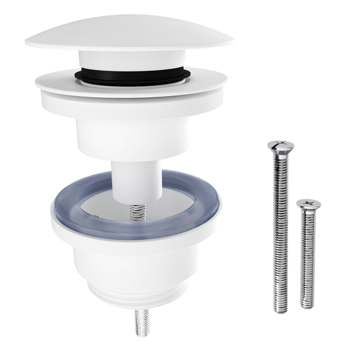 Korek KLIK KLAK regulowany uniwersalny biały do umywalki okrągły CWA2 Equation