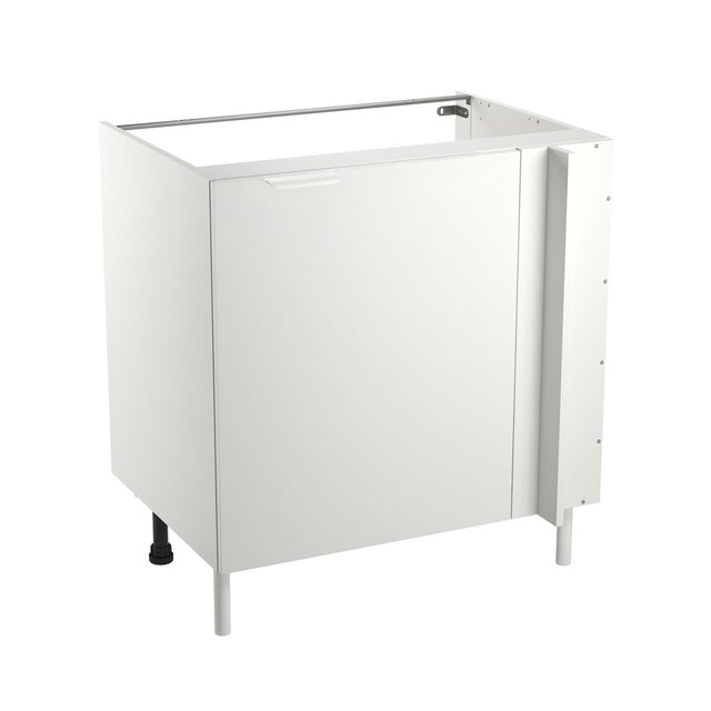 Meuble bas d'angle de cuisine Eleki blanc 1 porte H87.1 x l80