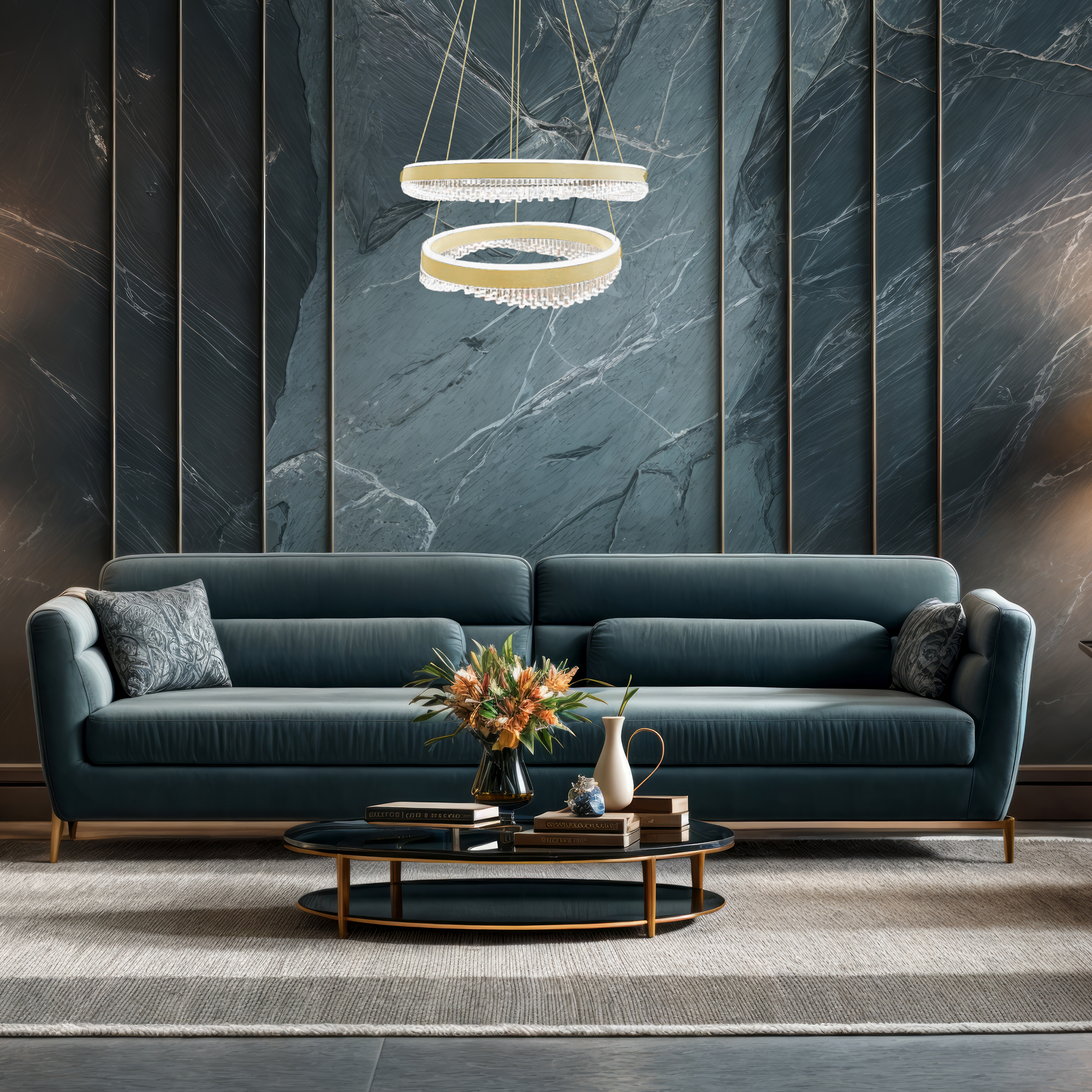 Lampa wisząca Preciosa złota 5500 lm LED Milagro - 3