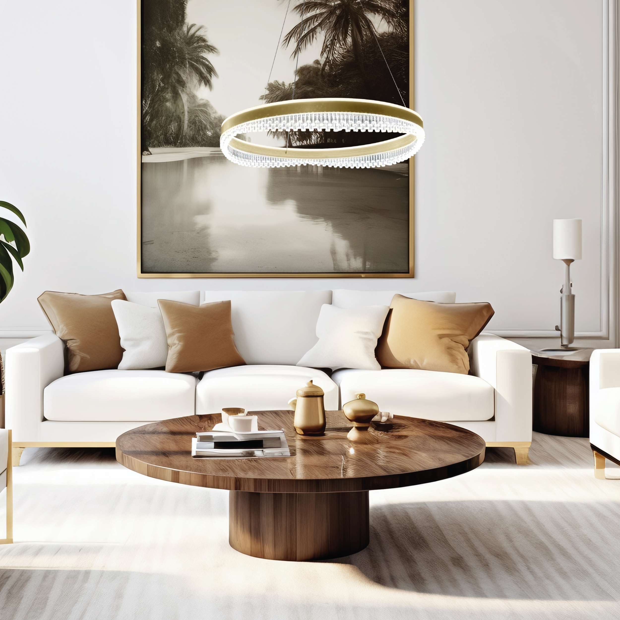 Lampa wisząca Preciosa złota 3400 lm LED Milagro - 6