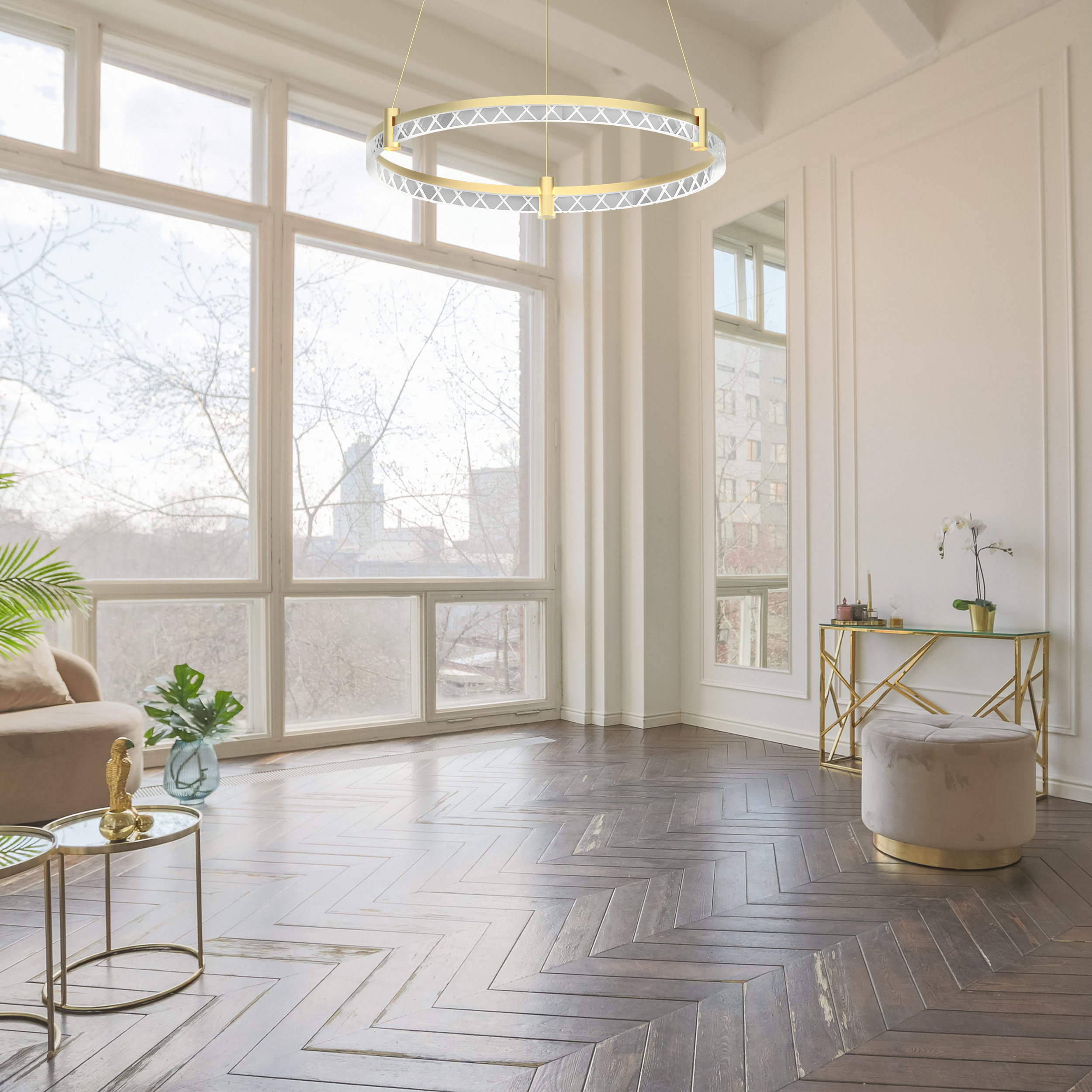 Lampa wisząca Elegance złota LED Milagro - 3