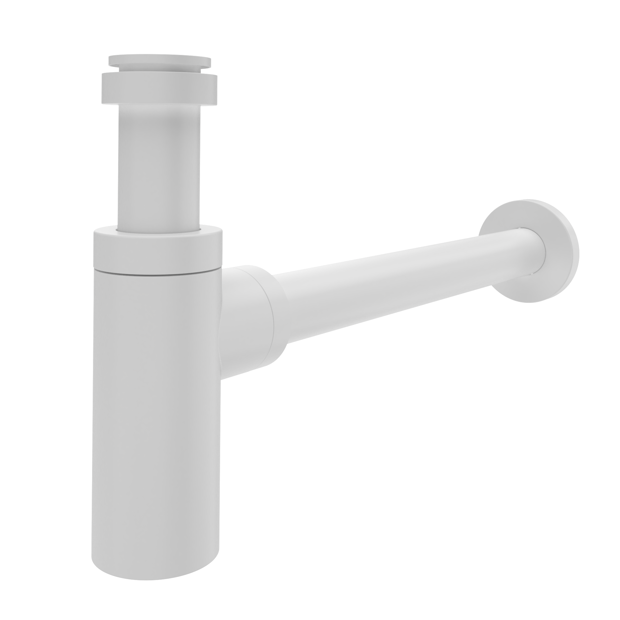 Sifón botella 32mm decorativo equation blanco