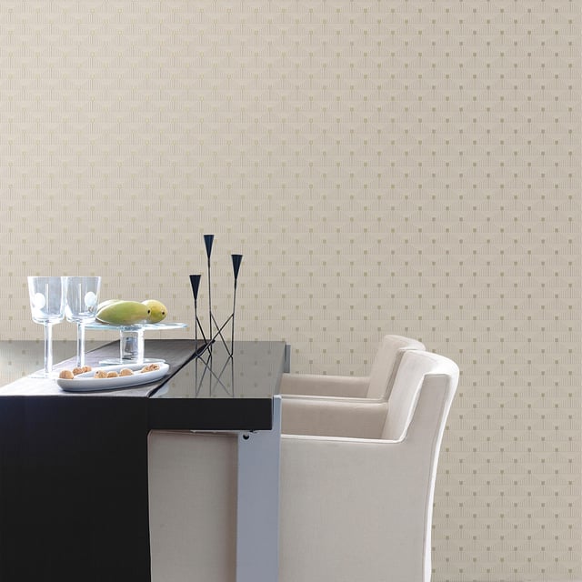 Papier peint intissé Unique arcade blanc cassé