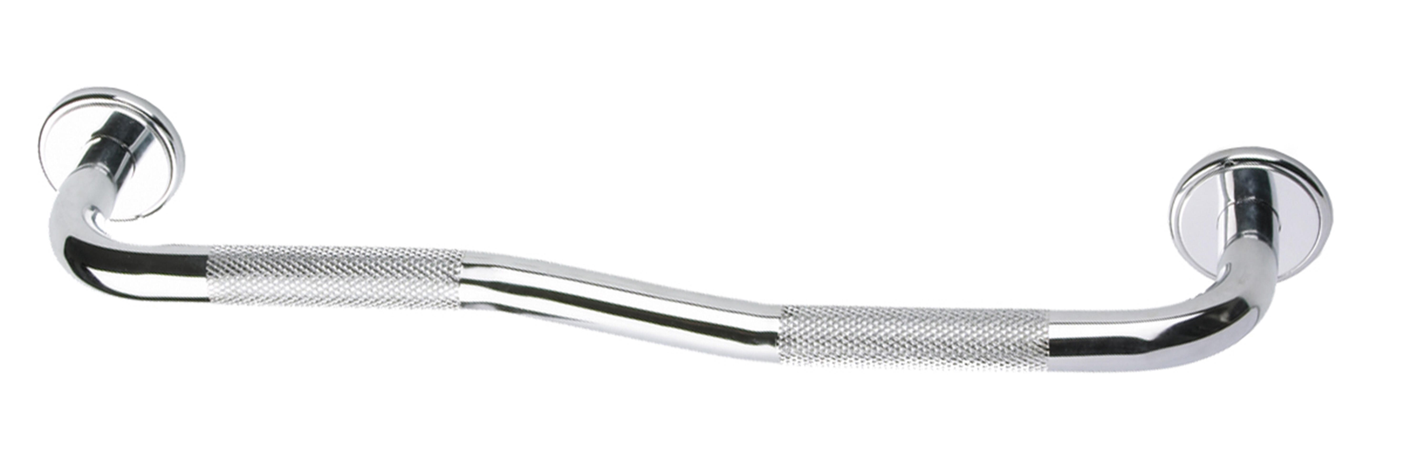 Asidero baño gris / plata 49x9 x cm