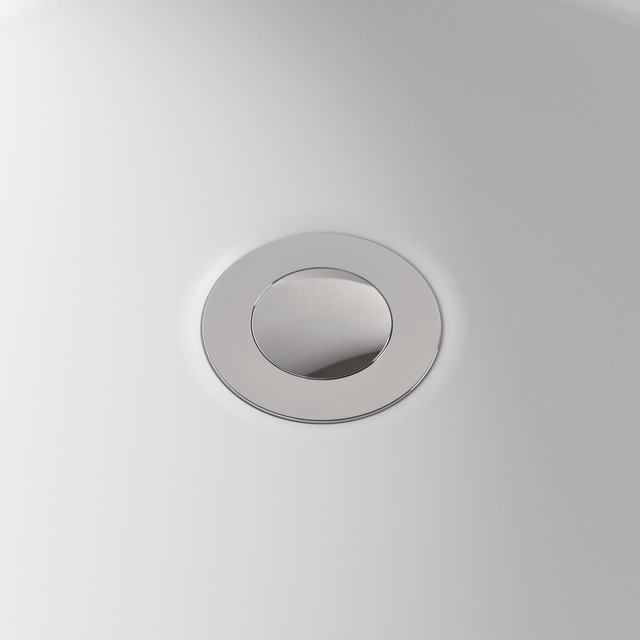 Bonde clic-clac / avec trop-plein pour lavabo, gris, Diam.37 mm, EQUATION