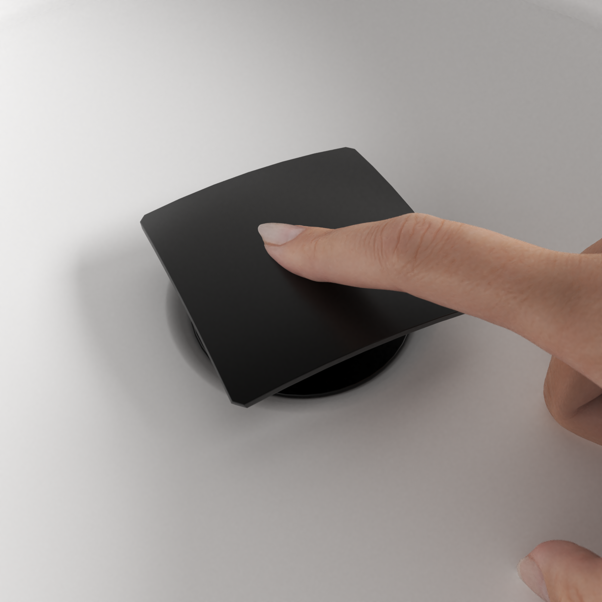 Válvula click cuadrada EQUATION  80 mm  negro mate - 6