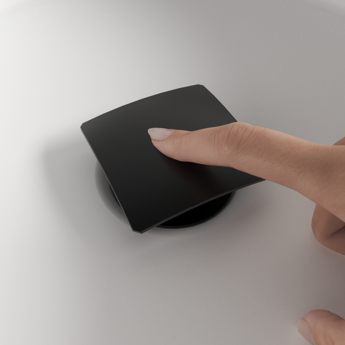 czarny kwadratowy odpływ