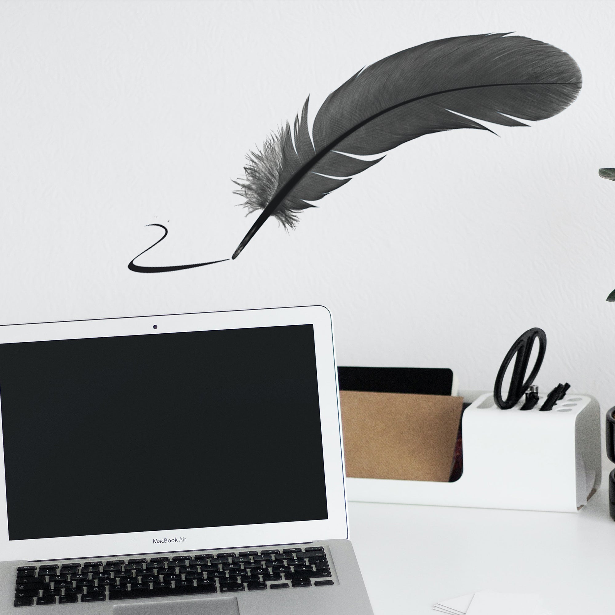 Sticker décoratif écriture, multicolore x 24 cm - 4