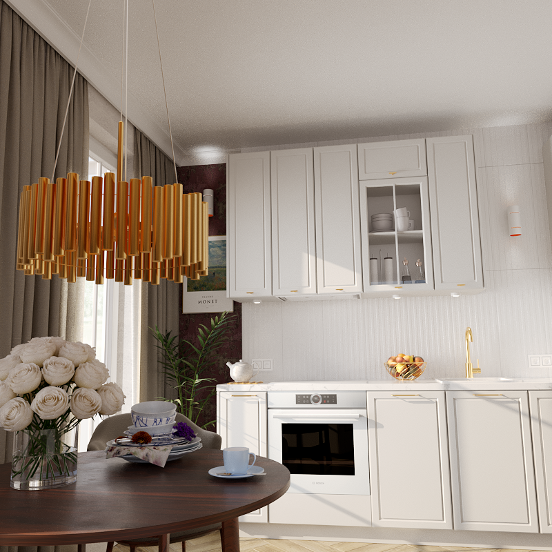 Diapositive Efektowne oświetlenie stołu