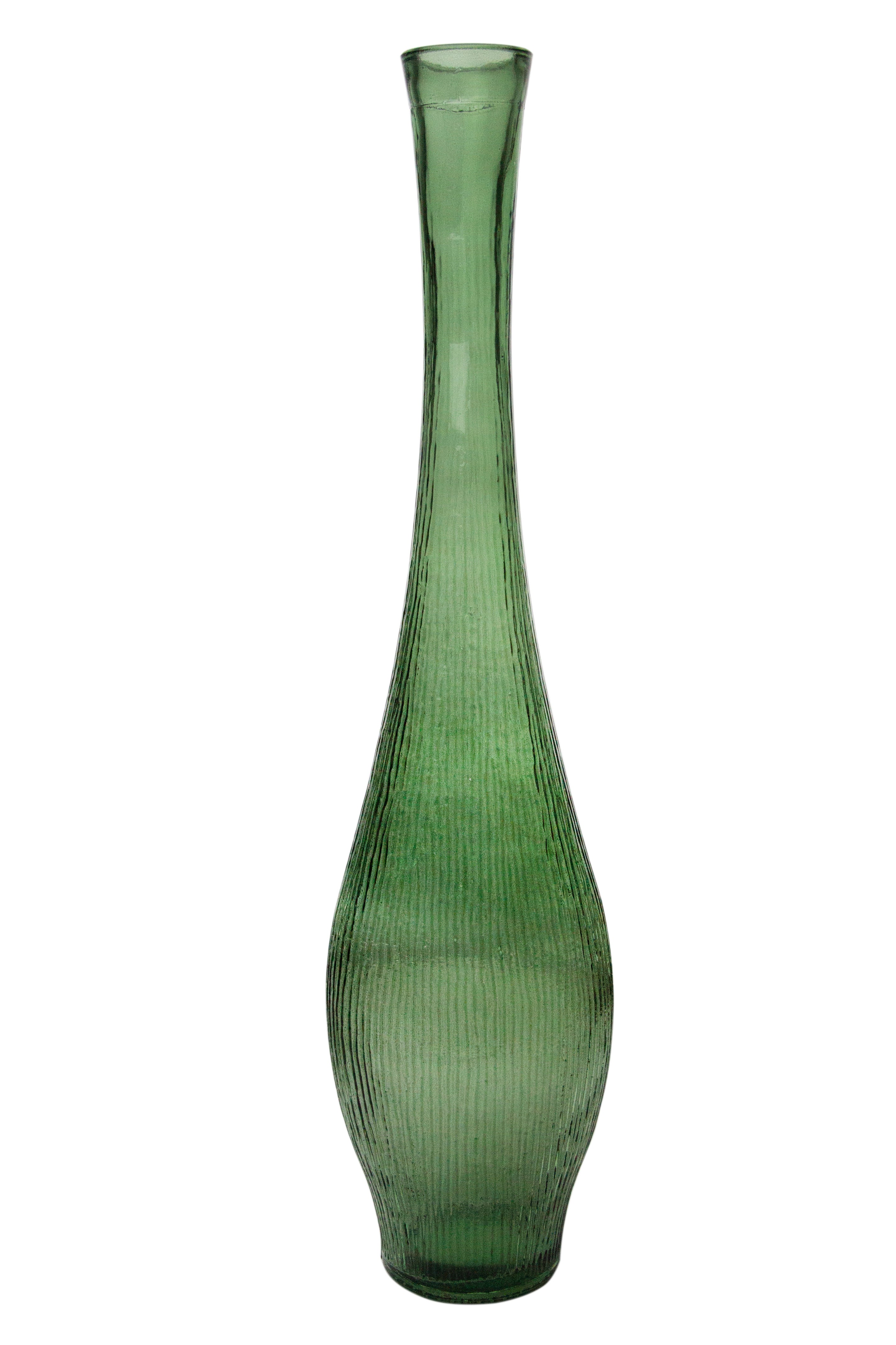Vase Dame Jeanne verre Zen, vert l.12 x H.50 cm Leroy Merlin