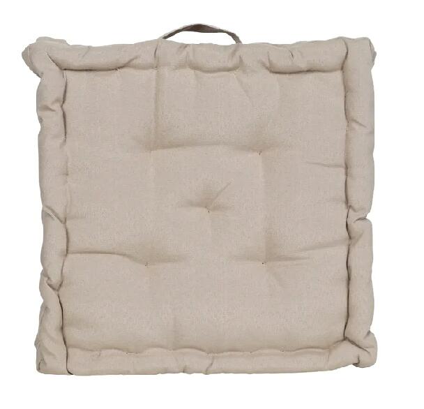Coussin de sol, taupe l.45 x H.10 cm