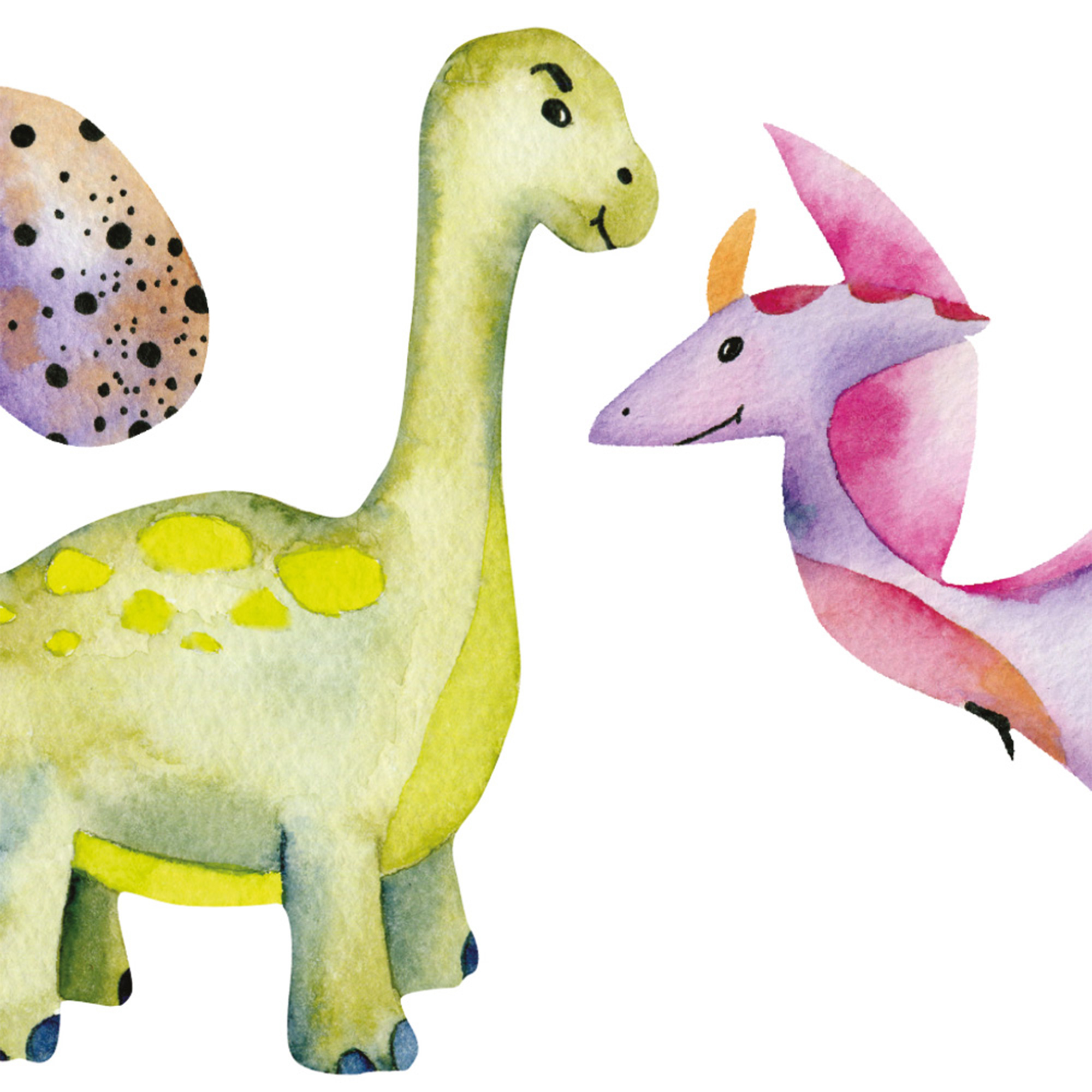 Sticker décoratif dinosaure, multicolore 68 x 24 cm - 3