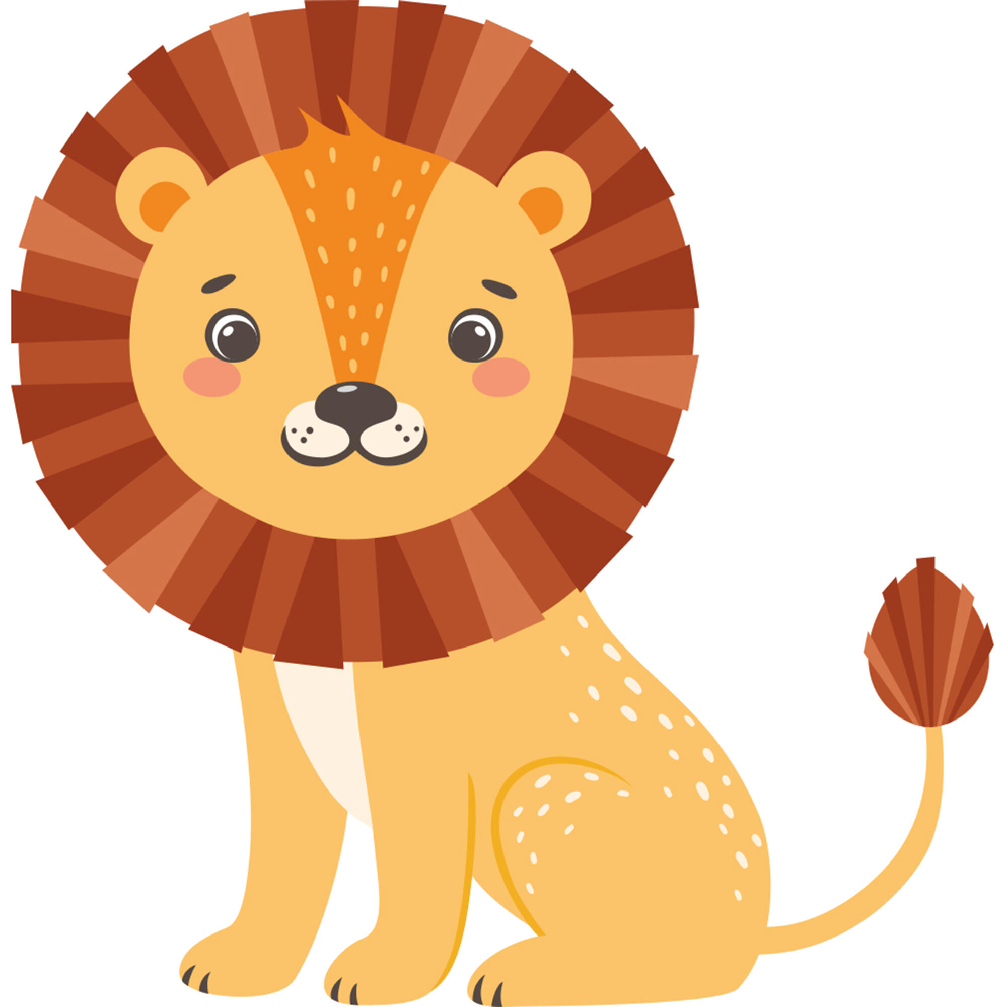 Sticker décoratif animaux du zoo, multicolore x 48 cm - 4