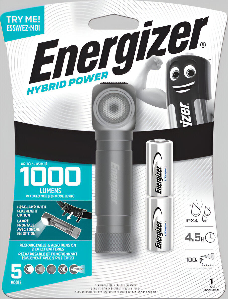 ENR FL FRONTAL HIBRIDA2EN1 1000LM+2CR123