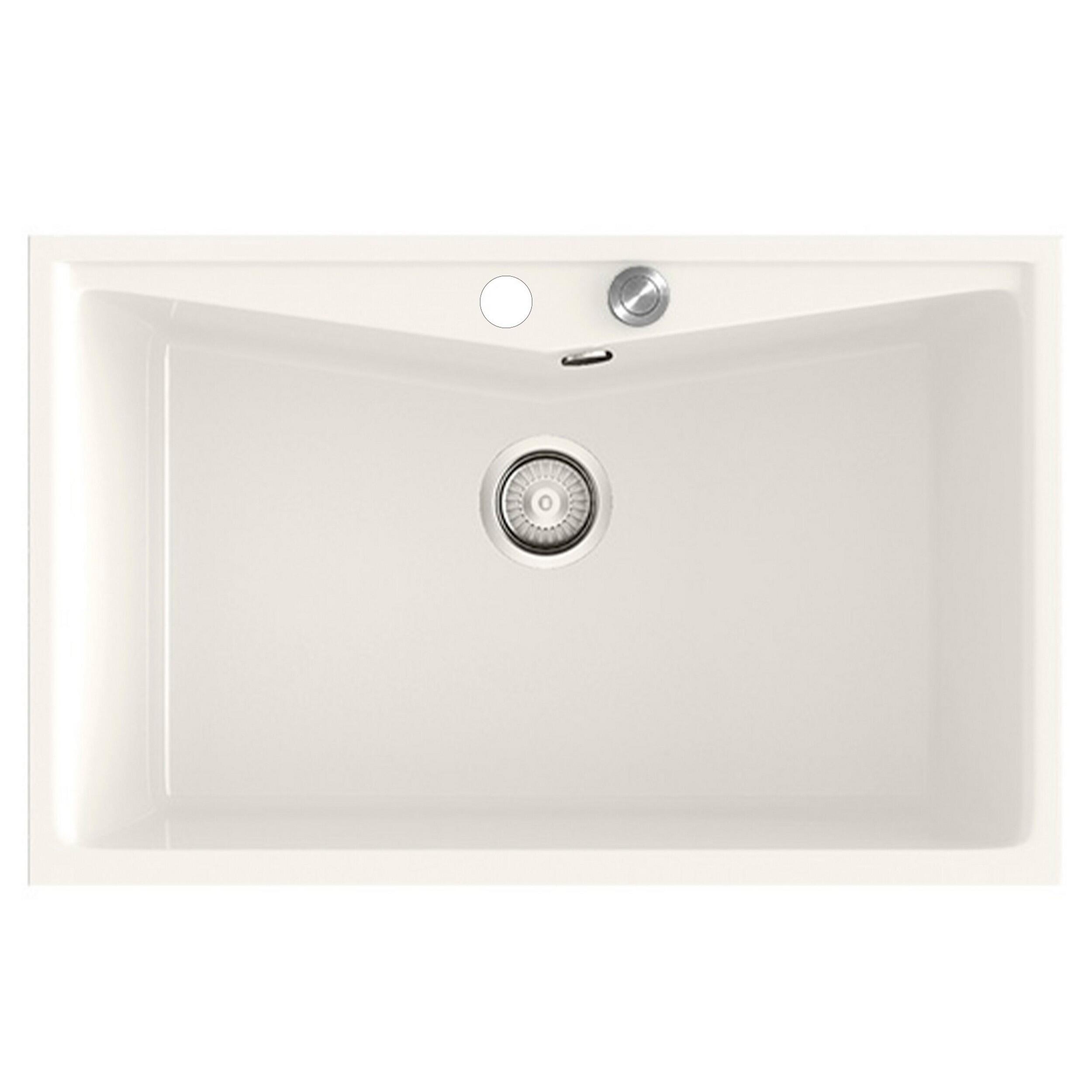 Fregadero de resina poalgi kuma 81 x 51 cm