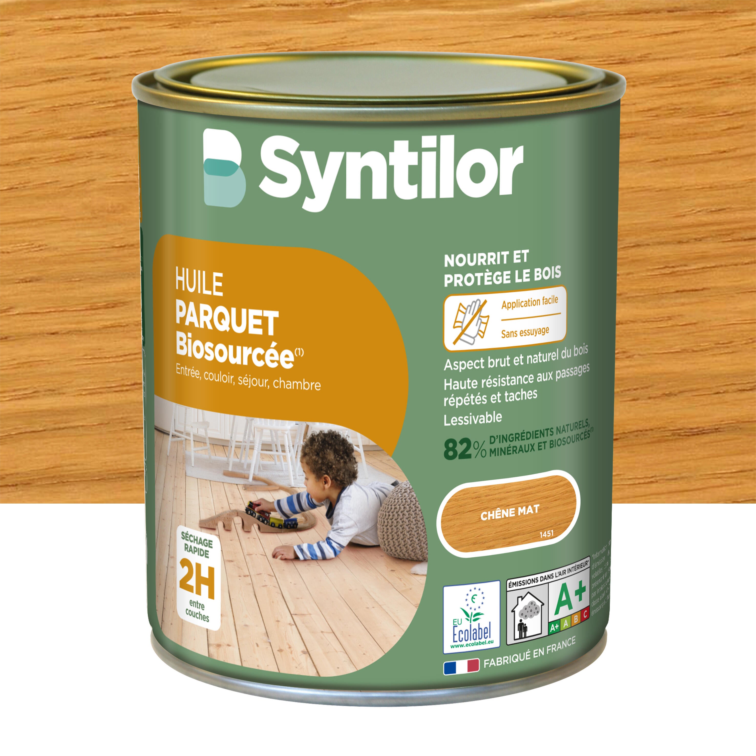 Huile bois intérieur parquet SYNTILOR, chêne Biosourcée mat, 1l Leroy — free download