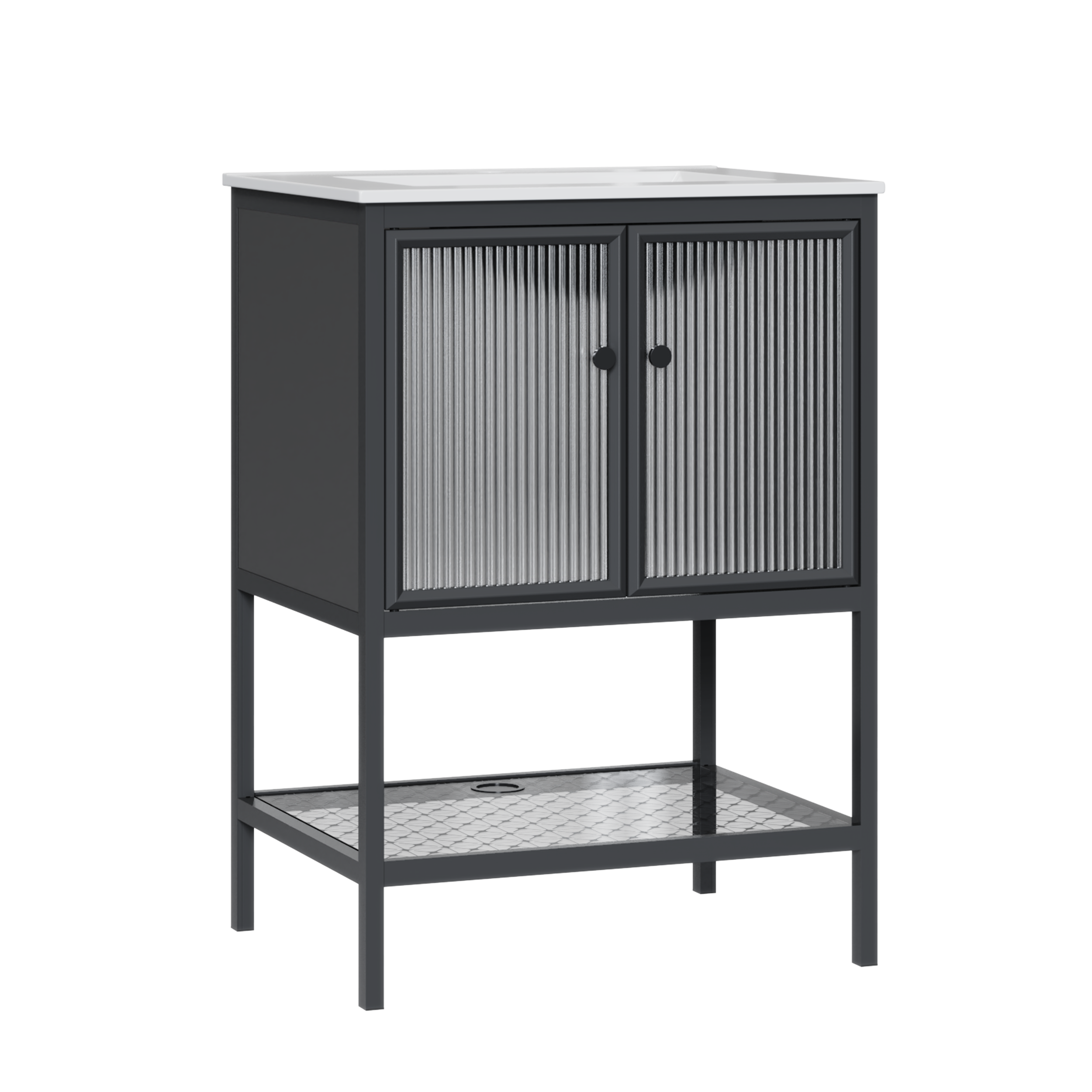 Zestaw szafka z umywalką Bokser 60 Domino