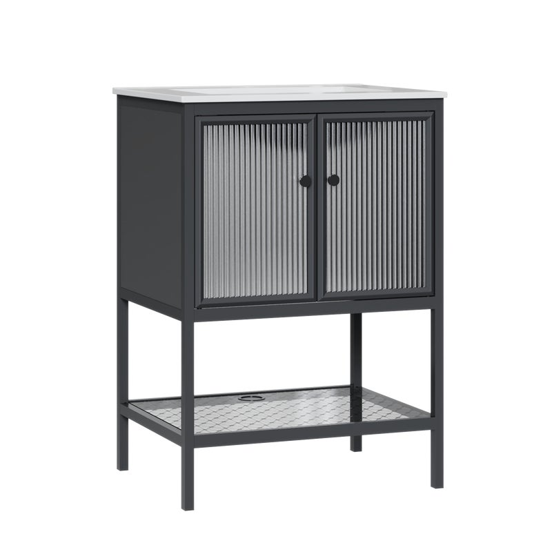 Zestaw szafka z umywalką Bokser 60 Domino