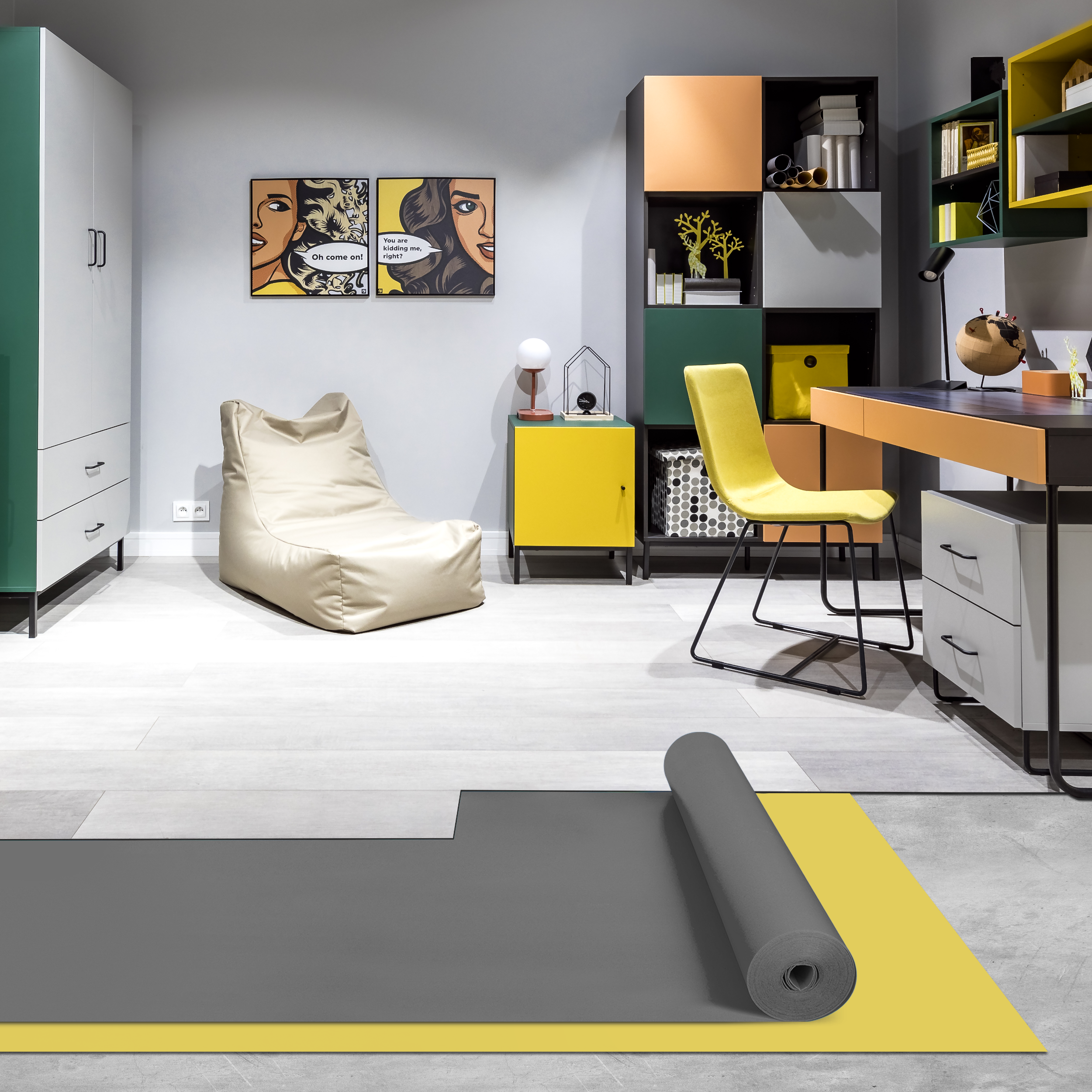 Podkład podłogowy pod podłogi LVT Residential Ultra 1 mm 10 m2 Axton - 2