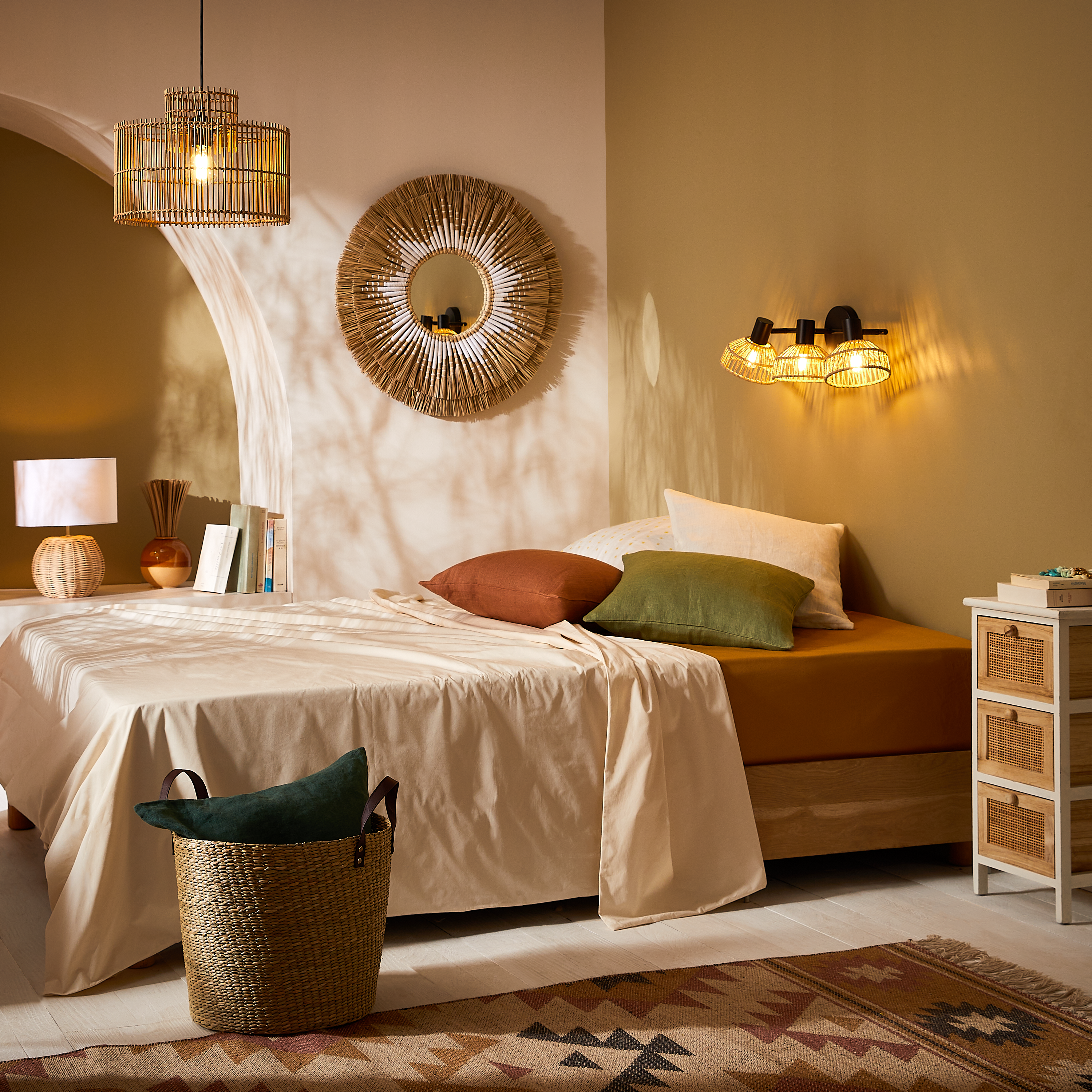 Lampa wisząca Billal bambus E27 Inspire - 4