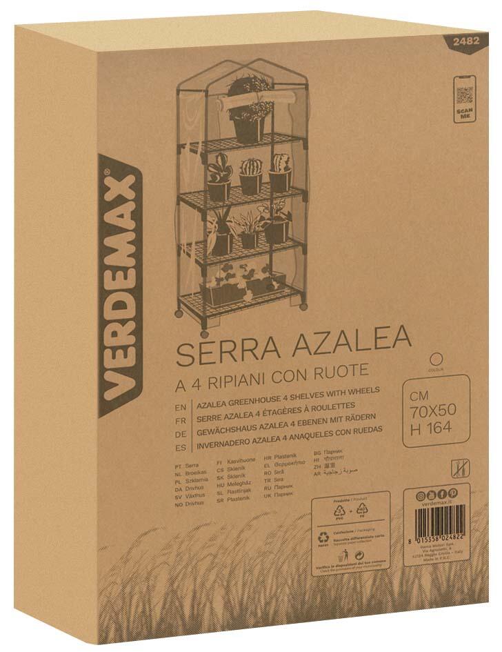 Serra VERDEMAX Azalea 4 ripiani, con ruote 70 x 50 x 164 cm - 4