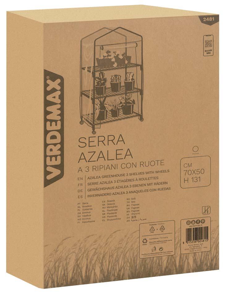 Serra VERDEMAX Azalea 3 ripiani, con ruote 70 x 50 x 131 cm - 3