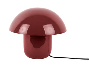 Lampe Fat mushroom mini, acier, rouge, H.25 cm, E14