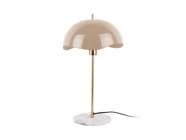 Lampe Atmosphera Lilio - Doré, Marbre Et Métal, H46cm (sans Ampoule)