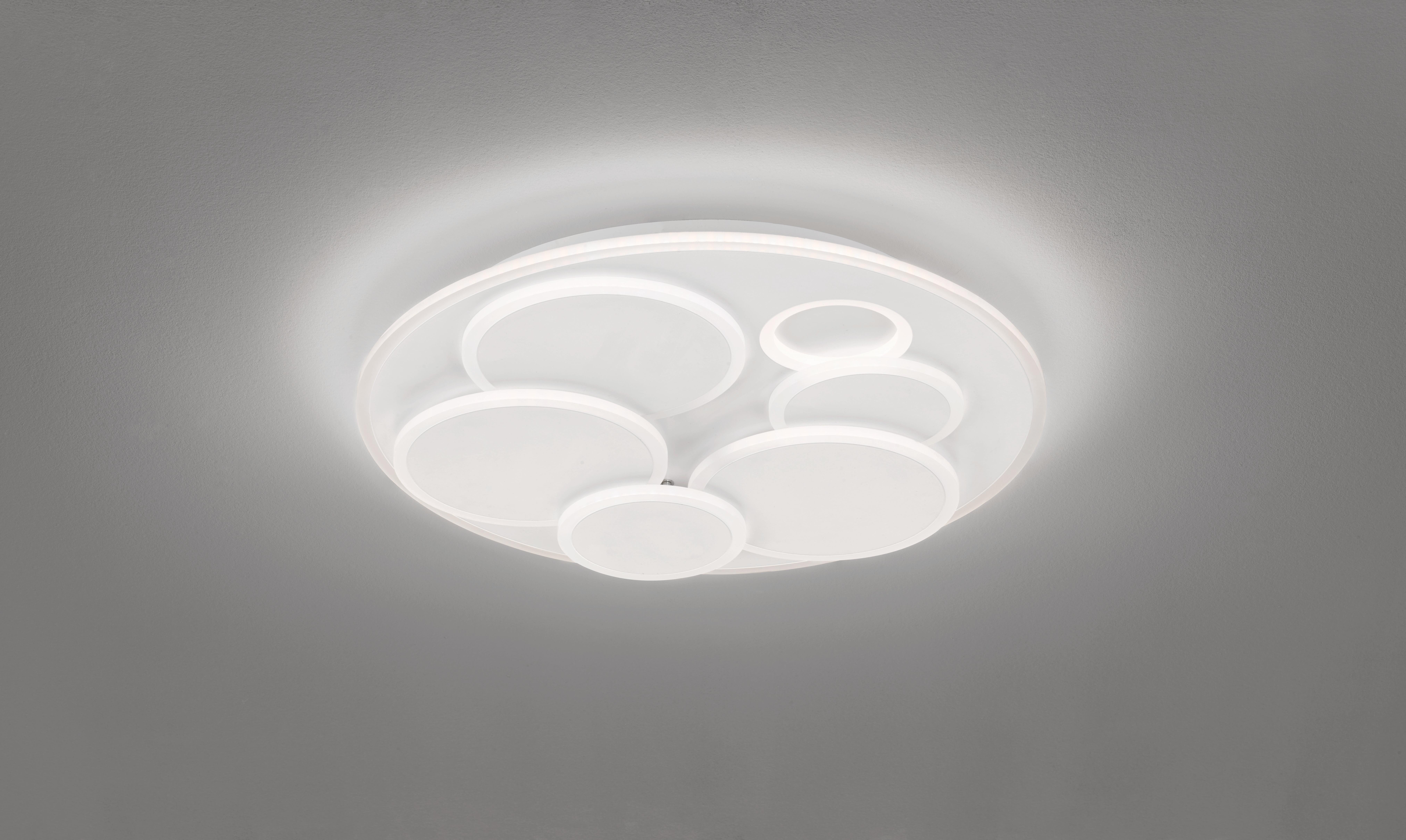 Plafonnier LED Dots XL, variation de lumière, blanc, D.50cm, FISCHER&HONSEL - 5