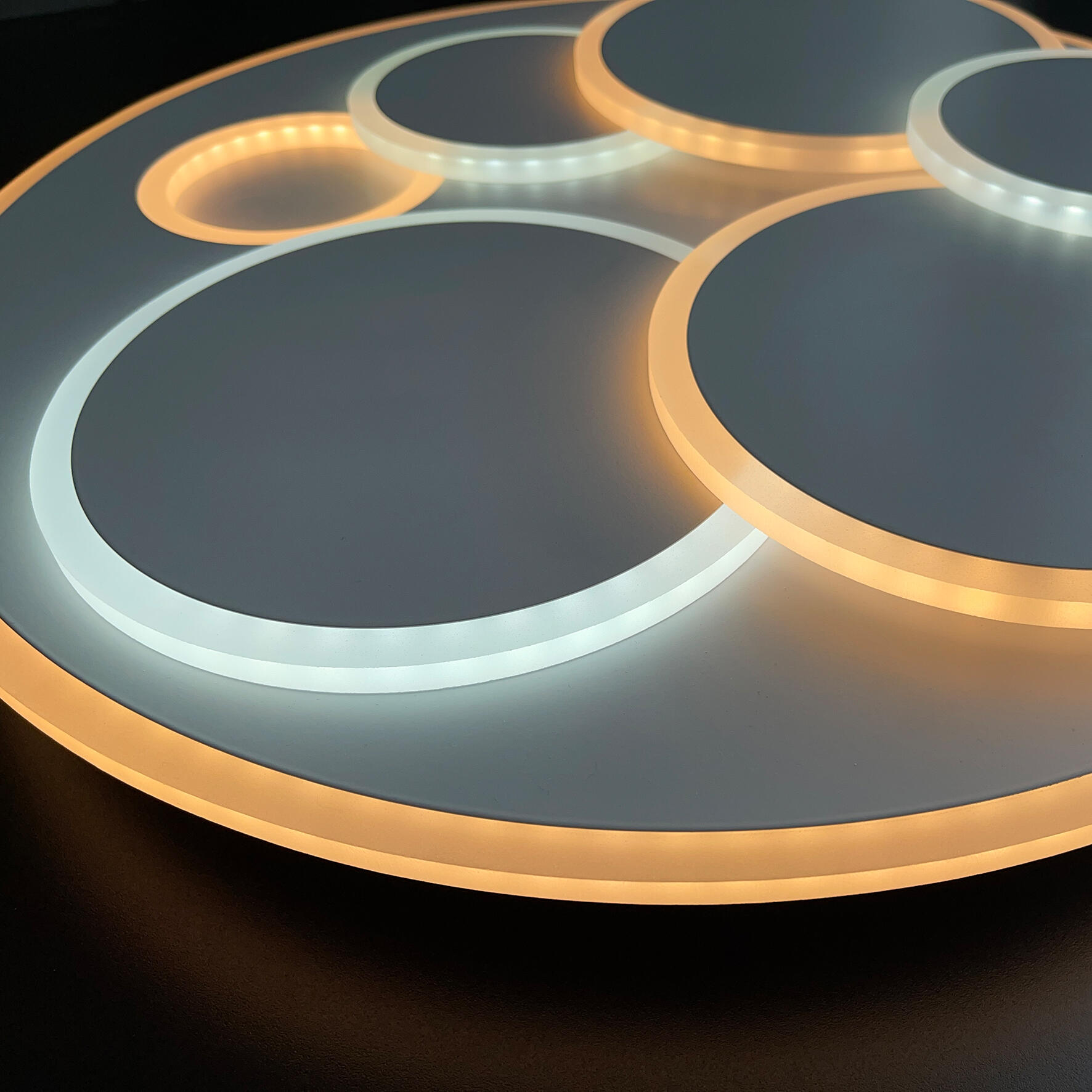 Plafonnier LED Dots XL, variation de lumière, blanc, D.50cm, FISCHER&HONSEL - 6