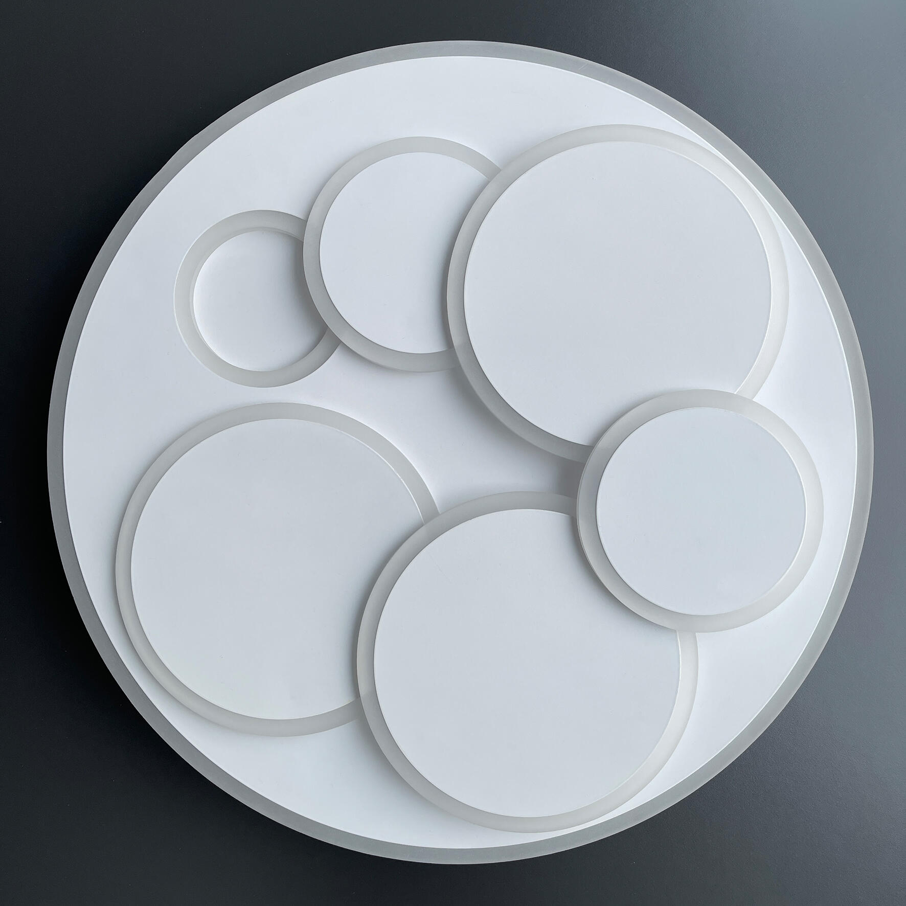 Plafonnier LED Dots XL, variation de lumière, blanc, D.50cm, FISCHER&HONSEL - 4