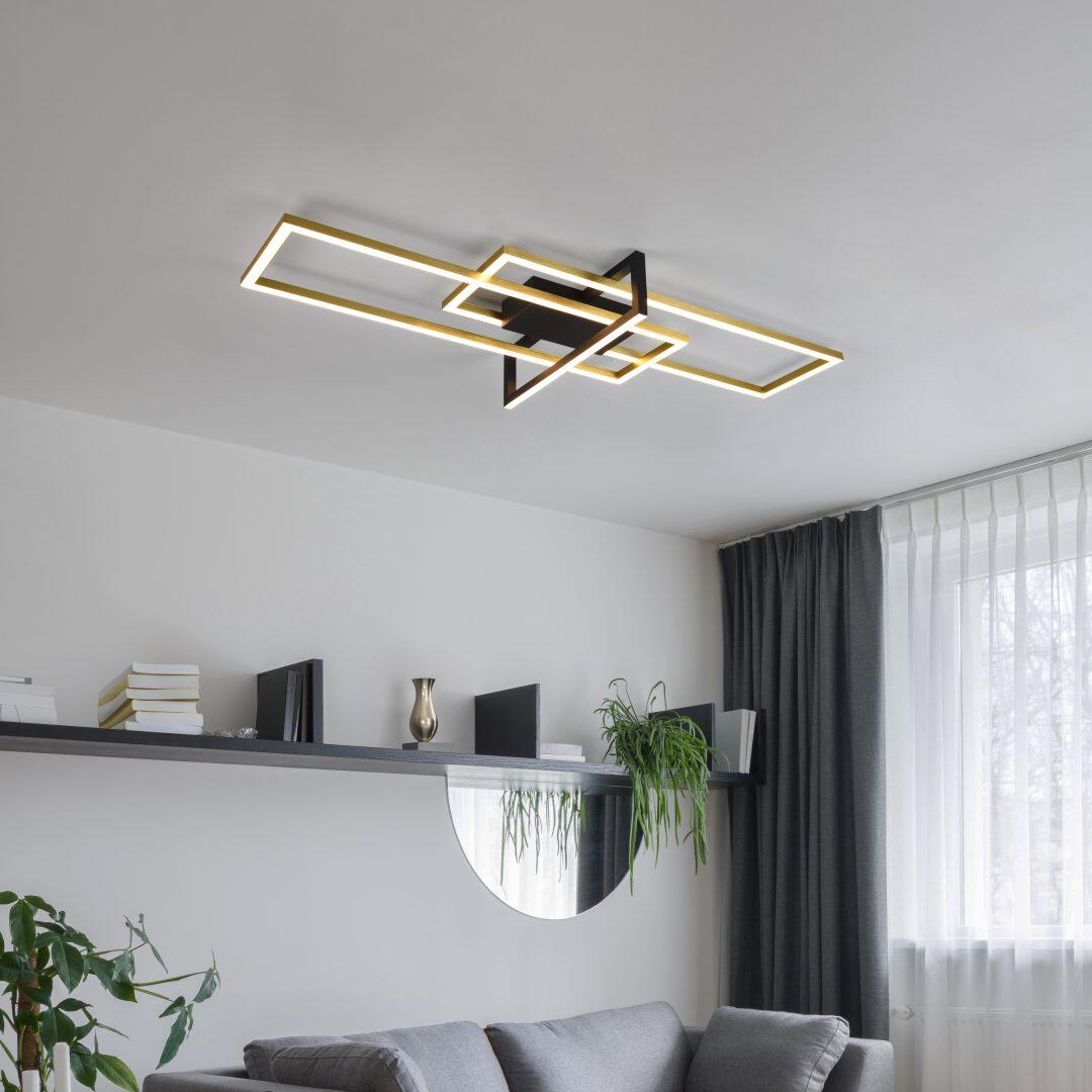 Candeeiro de teto SALINAS LED 34W 3000K 3400LM PRETO - 7
