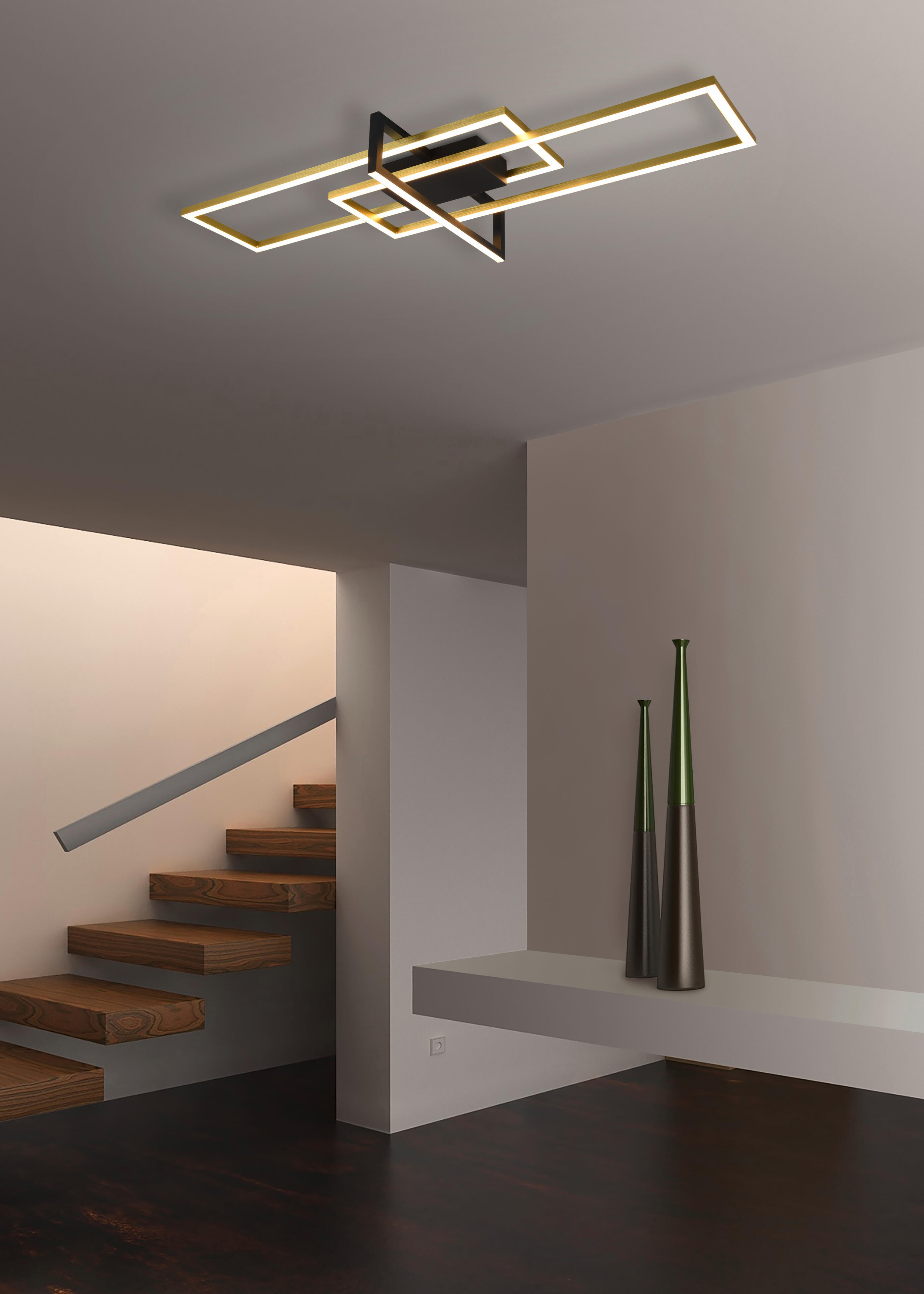Candeeiro de teto SALINAS LED 34W 3000K 3400LM PRETO - 6