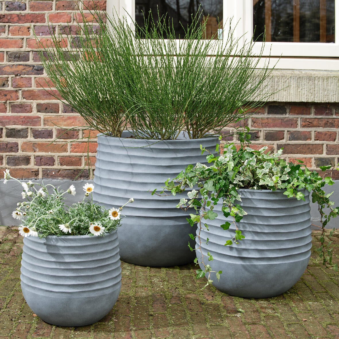 Vaso per piante e fiori JAMIE DECORIS in pvc H 37 cm L 40 x P 40 cm - 2