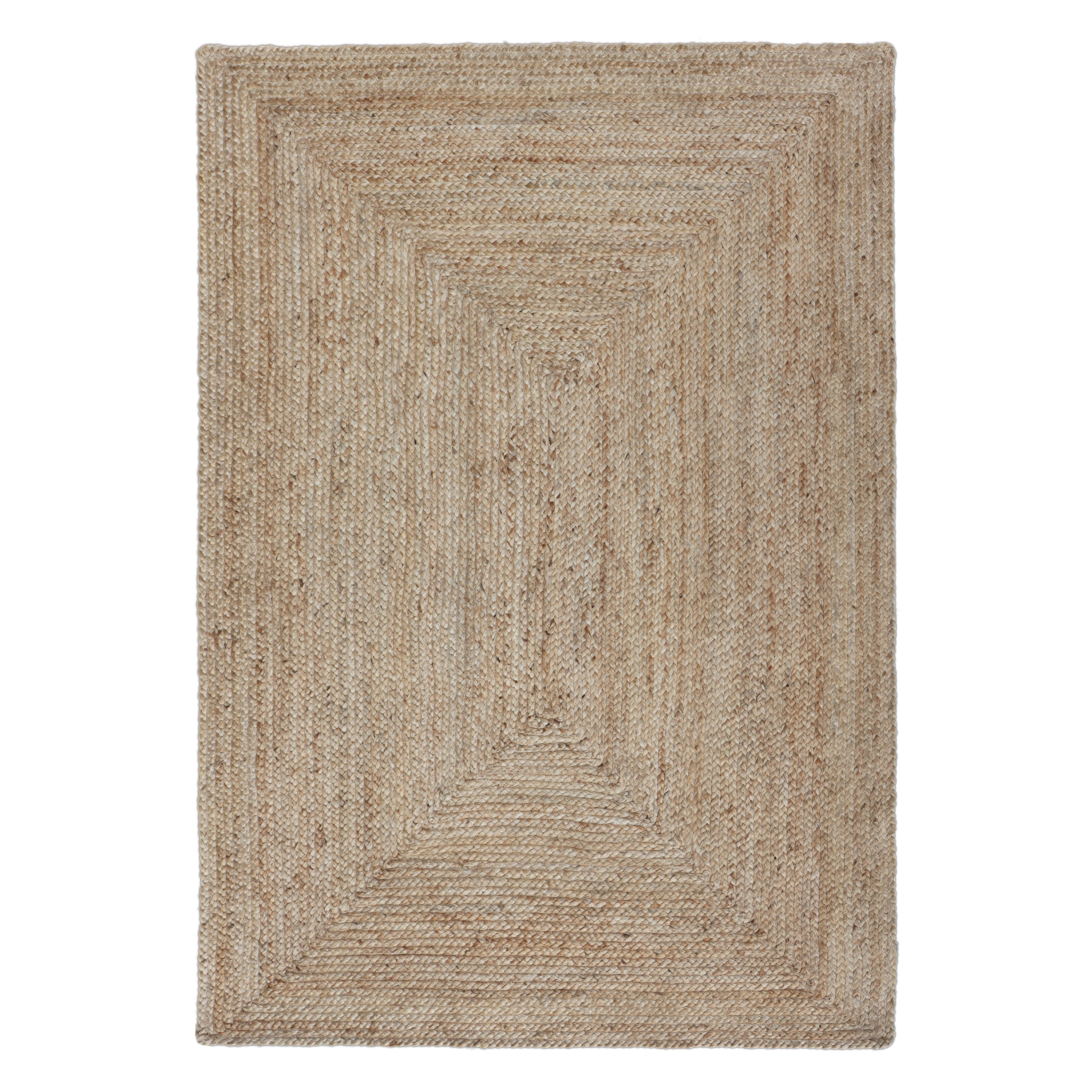 Alfombra yute inspire ronda nils beige natural 200x300cm