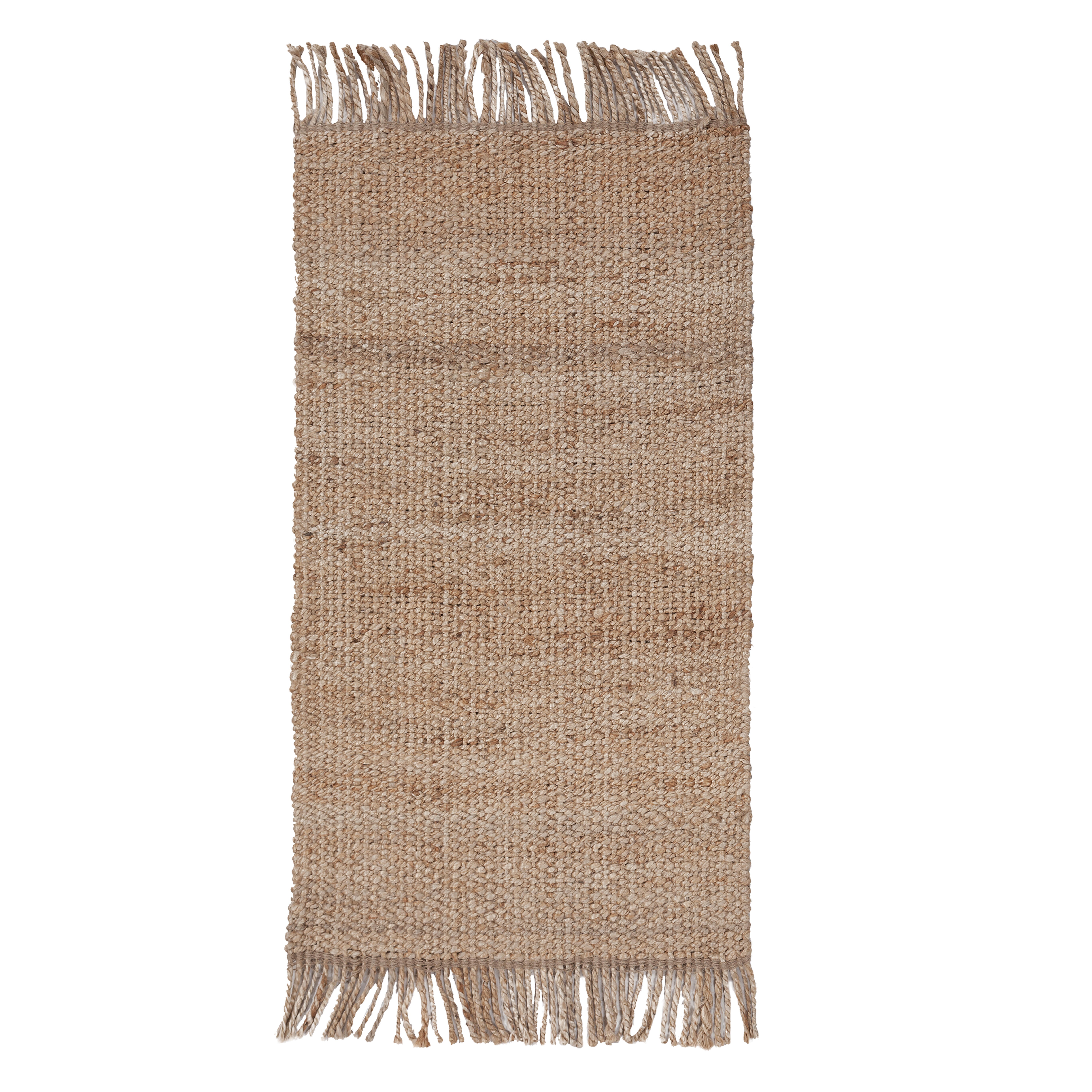 Alfombra yute tejido plano inspire sohan liso beige natural 160x230cm