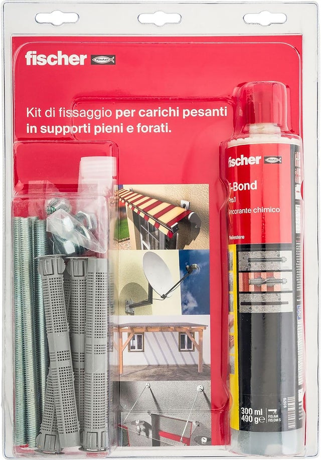 Kit di ancoraggio chimico FISCHER T-BOND 300ml