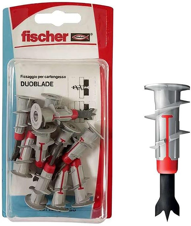 Set di tasselli FISCHER DUOBLADE K in nylon ø 8x40 mm, 10 pezzi