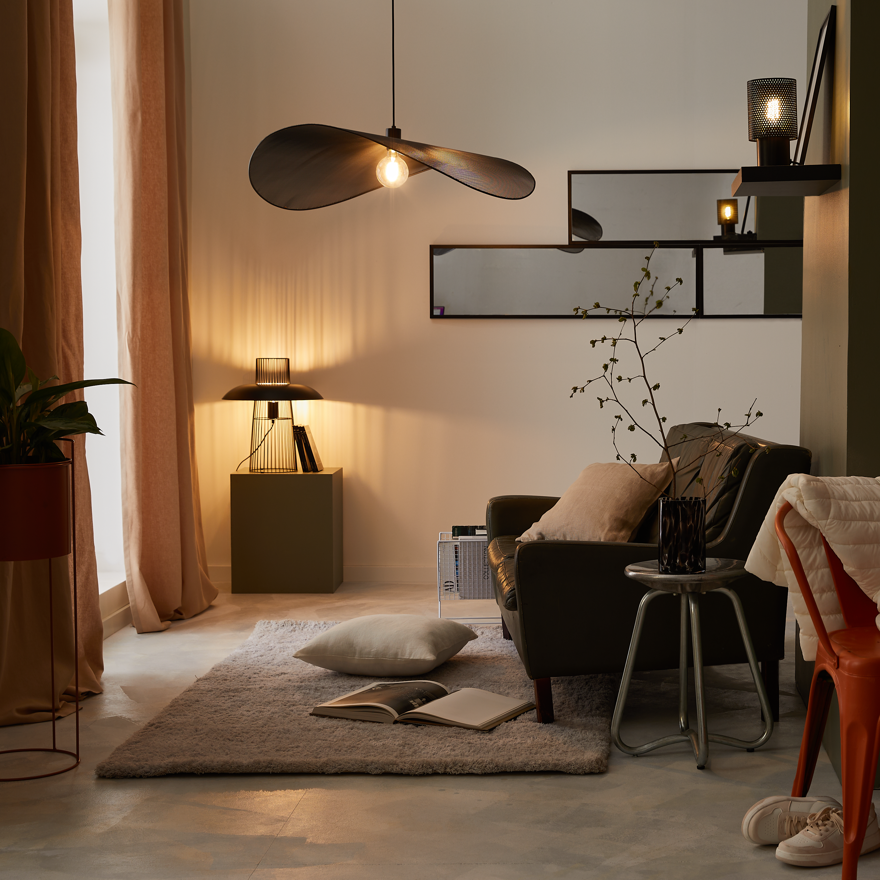 Lampa wisząca Valsa czarna E27 Inspire - 13