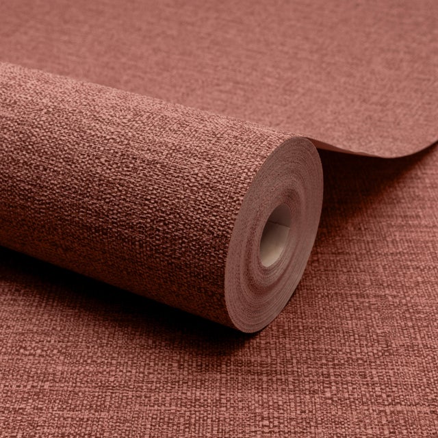 Papier peint intissé Paille INSPIRE rouge chili 1