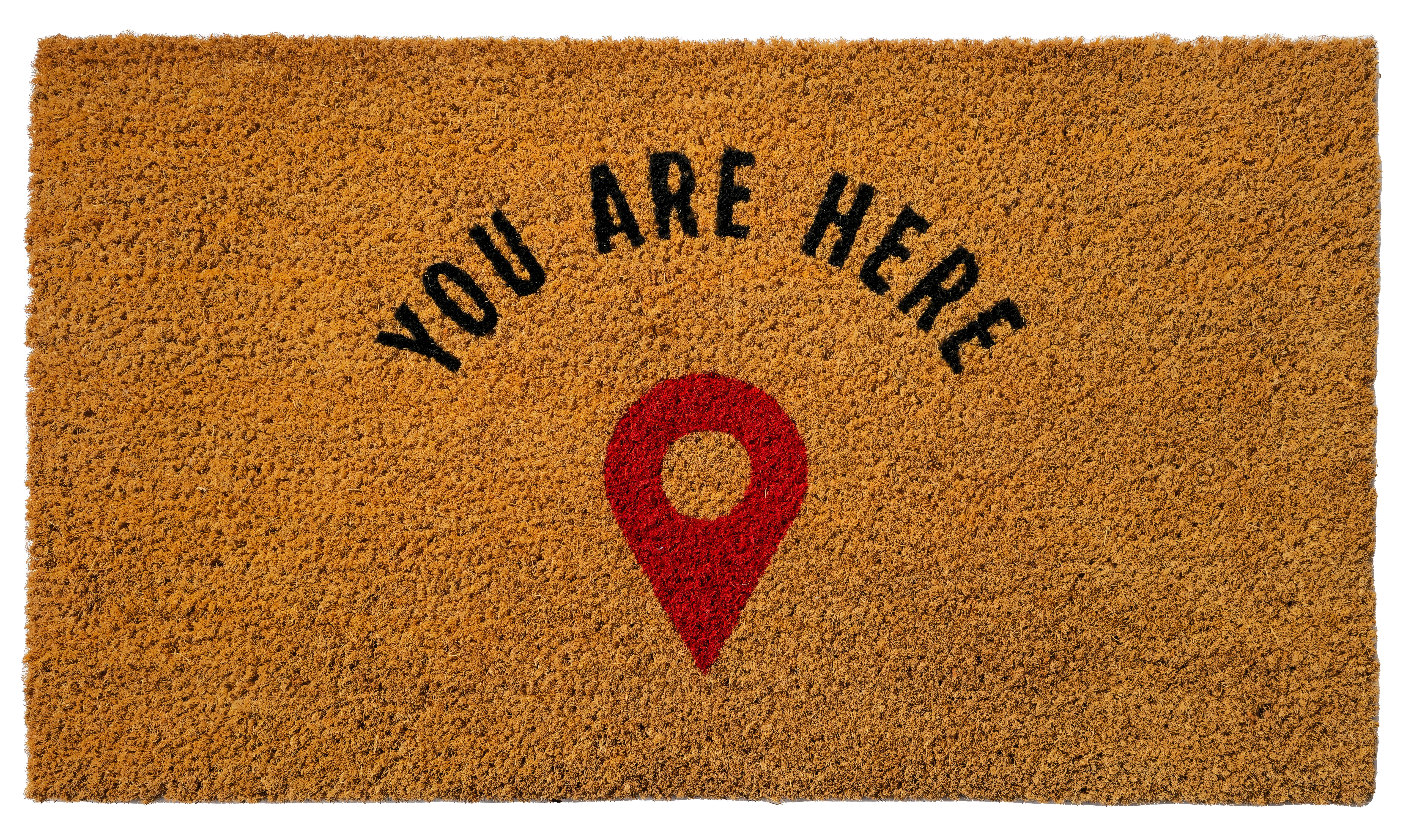 Felpudo coco here multicolor 40 x70 cm