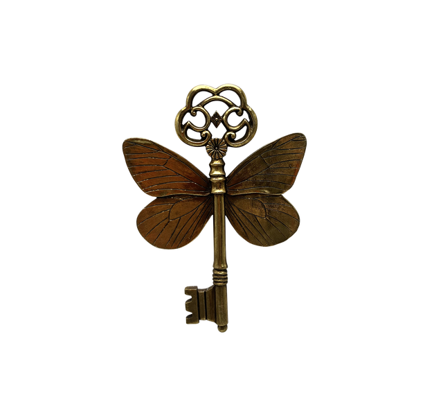 Objet décoratif sans cadre Clé ailes, doré EMDE l.10.8 x H.15 cm