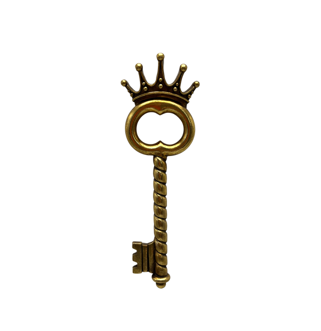 Objet décoratif sans cadre Clé couronne, doré EMDE l.5.5 x H.17.5 cm