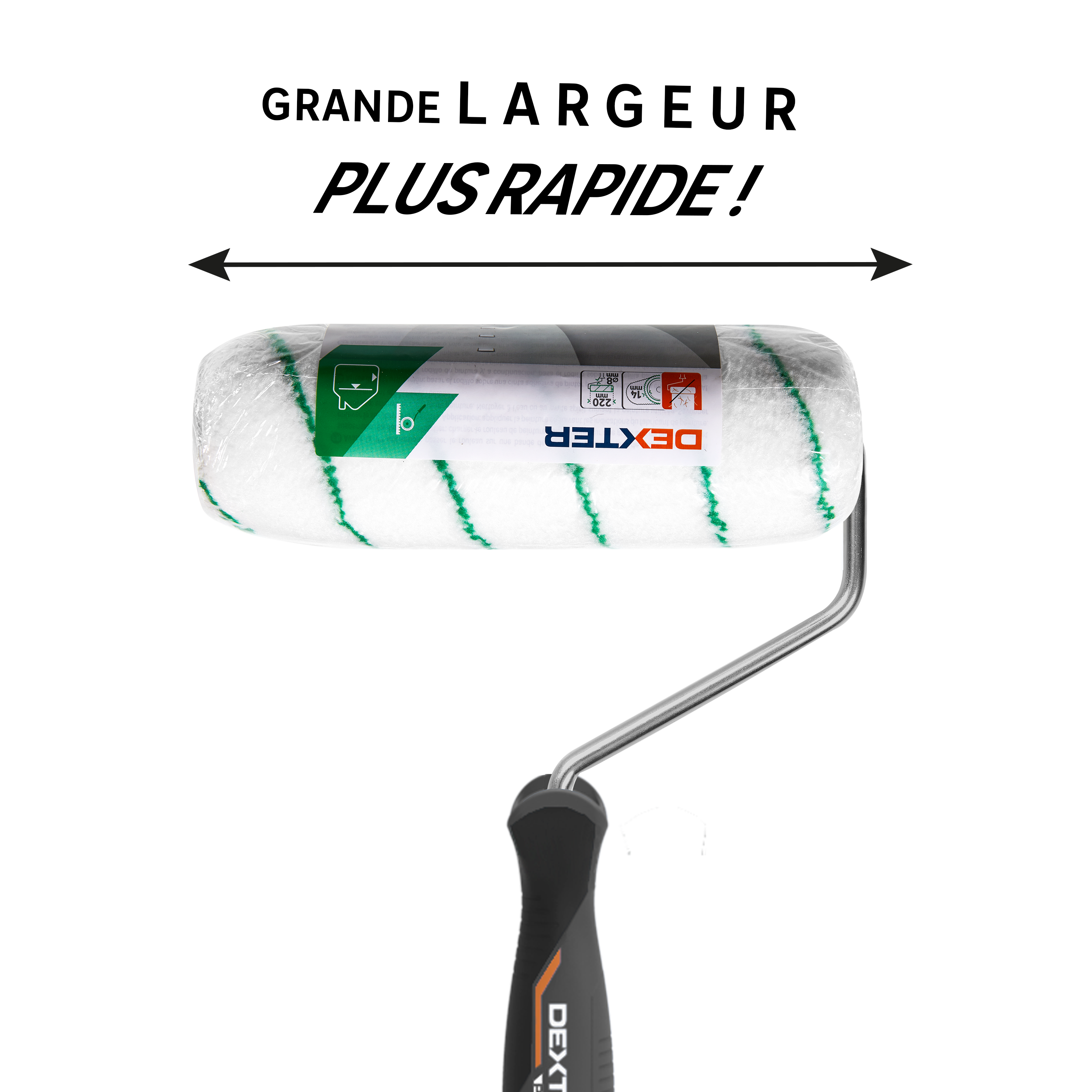 Rouleau pour peindre une surface irrégulière l.220 mm DEXTER PRO - 5